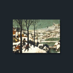 Jägare i Snö (av Pieter Bruegel den äldre) Canvastryck<br><div class="desc">Denna formgivning kännetecknas av att konstnären Pieter Bruegel från 1525/1530-1569, som är en av de mest betydande konstnärerna i nederländsk och flamländsk Renaissance, målar olja på trä. Det visar en scen under vintersäsongen där tre jägare kan ses återvända från en expedition som åtföljs av deras hundar. Jägarna har inte varit...</div>