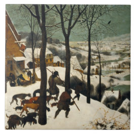 Jägare i Snö (av Pieter Bruegel den äldre) Kakelplatta