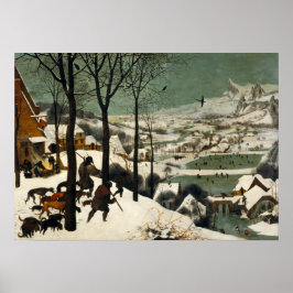 Jägare i Snö av Pieter Bruegel den äldre Poster