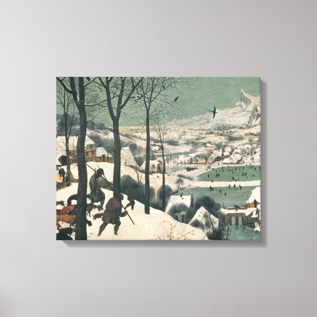 Jägare i Snö - januari, 1565 Canvastryck (Framsida)