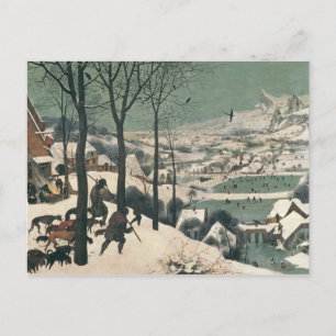 Jägare i Snö - januari, 1565 Vykort