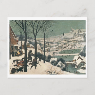Jägare i Snö - januari, 1565 Vykort