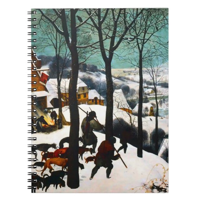 Jägare i Snö landskapet Pieter Bruegel Anteckningsbok (Framsidan)