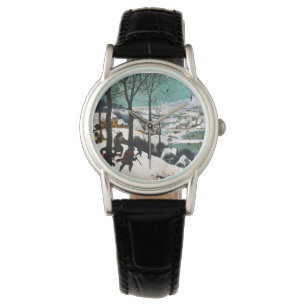 Jägare i Snö landskapet Pieter Bruegel Armbandsur