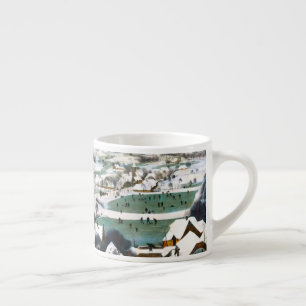Jägare i Snö landskapet Pieter Bruegel Espressomugg