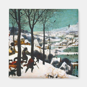 Jägare i Snö landskapet Pieter Bruegel Magnet