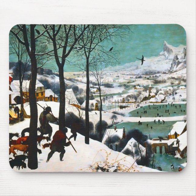 Jägare i Snö landskapet Pieter Bruegel Musmatta (Framsidan)