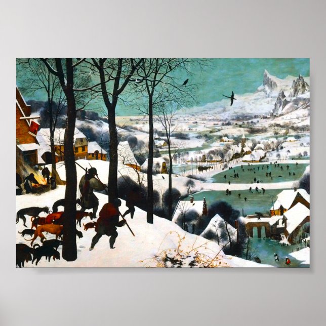 Jägare i Snö landskapet Pieter Bruegel Poster (Framsidan)
