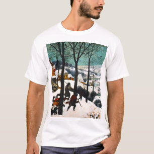 Jägare i Snö landskapet Pieter Bruegel T Shirt