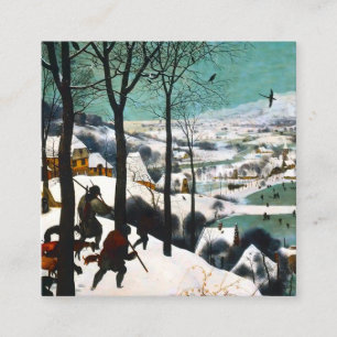 Jägare i Snö landskapet Pieter Bruegel Tilläggskort
