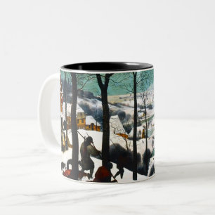 Jägare i Snö landskapet Pieter Bruegel Två-Tonad Mugg
