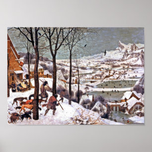 Jägare i Snö, Pieter Bruegel den äldre Poster