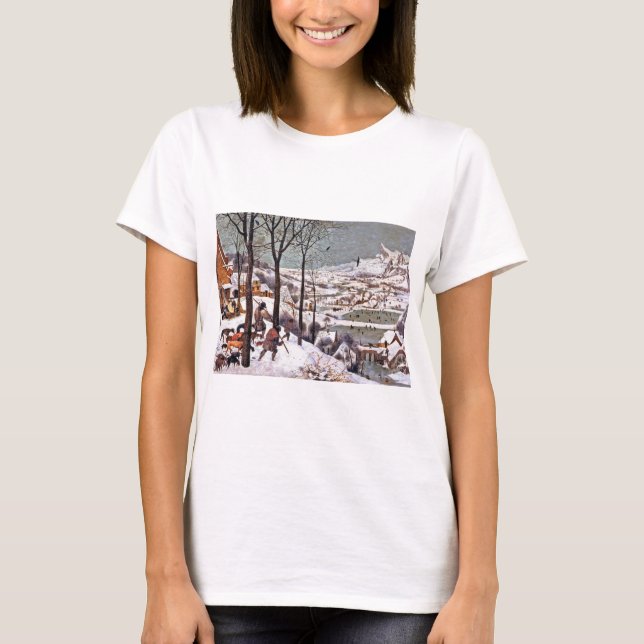 Jägare i Snö, Pieter Bruegel och äldre T Shirt (Framsida)
