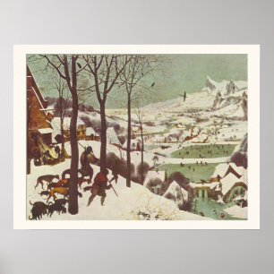 Jägare i Snö Pieter Brueghel, äldre 1565 Poster