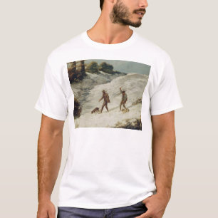 Jägare i snön eller tjuvskyttarna t-shirt