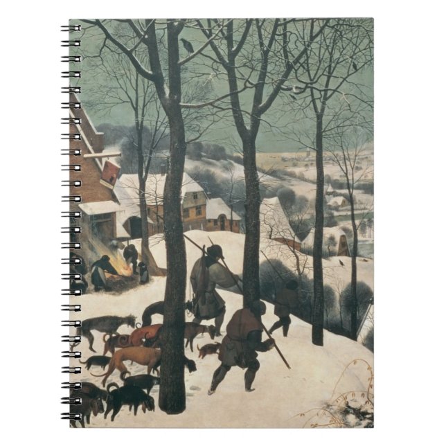 Jägare i snön - Januari, 1565 Anteckningsbok (Framsidan)