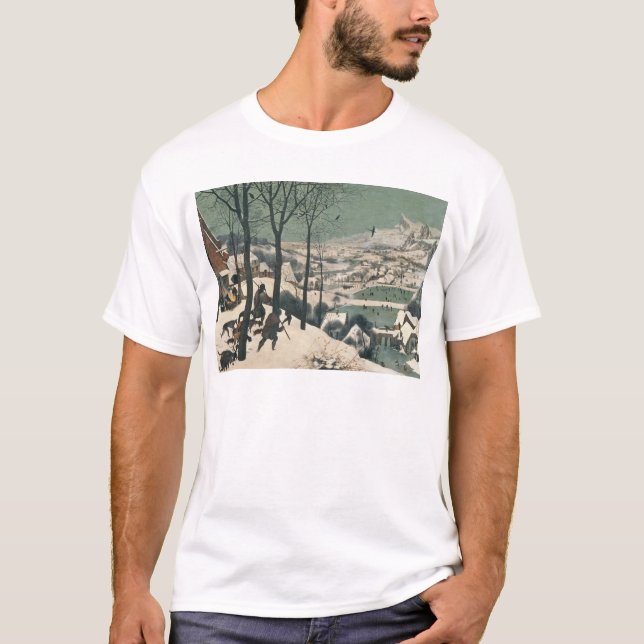Jägare i snön - januari, 1565 tee shirt (Framsida)