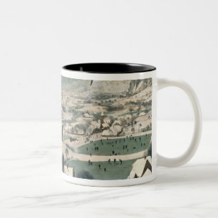 Jägare i snön - januari, 1565 Två-Tonad mugg