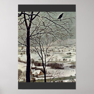 Jägare i snön (månad av Januari) specificerar Poster