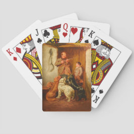 Jägare och pojke av Arthur Fitzwilliam Tait 1876 Casinokort