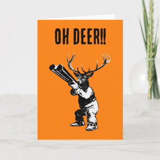 Jägare Oj Djur Kort