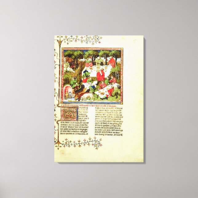 Jägare som tävlar före lagjakten canvastryck (Framsida)