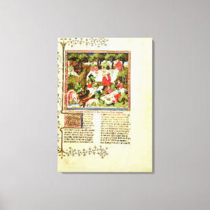 Jägare som tävlar före lagjakten canvastryck