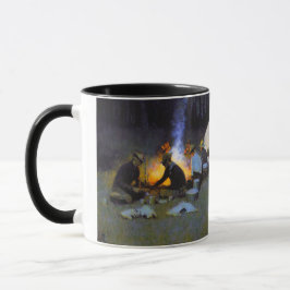Jägarens Supé Frederic Remington Rustik Mugg