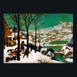 Jägarna i Snö (vintern) av Pieter Bruegel Poster<br><div class="desc">Artist Pieter Bruegel the Elder (1526/1530-1569) Titel Tysk: Jäger im Schnee (Winter) Månatscykel, scen: Jägarna i Snö (vintertid) Objekttyp som målar Genre genre art Date 1565 Medium oil on ek Panel Collection Kunsthistorisches Museum</div>