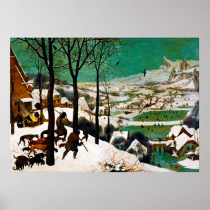 Jägarna i Snö (vintern) av Pieter Bruegel Poster