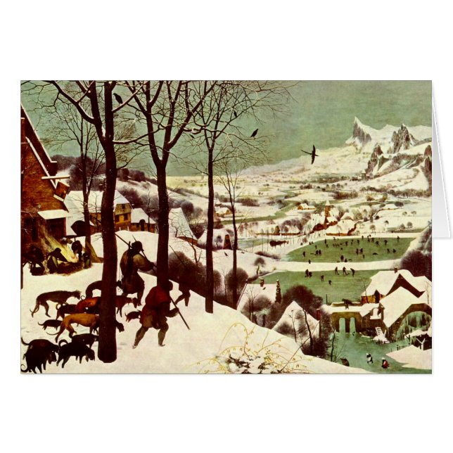 Jägarna i snön - 1565 OBS kort (Framsidan Horizontal)