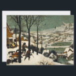 Jägarna i snön (av Pieter Bruegel den äldre) Kort<br><div class="desc">Denna design har en oljemålning på trä av 1500-talskonstnären Pieter Bruegel den äldre (1525/1530–1569), som var en av de mest betydelsefulla konstnärerna under den nederländska och flamländska renässanskonsten. Den visar en scen från vintersäsongen där tre jägare kan ses återvända från en expedition åtföljda av sina hundar. Jägarna har inte varit...</div>