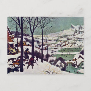 Jägarna i snön, vid Bruegel D. Ä. Pieter Vykort