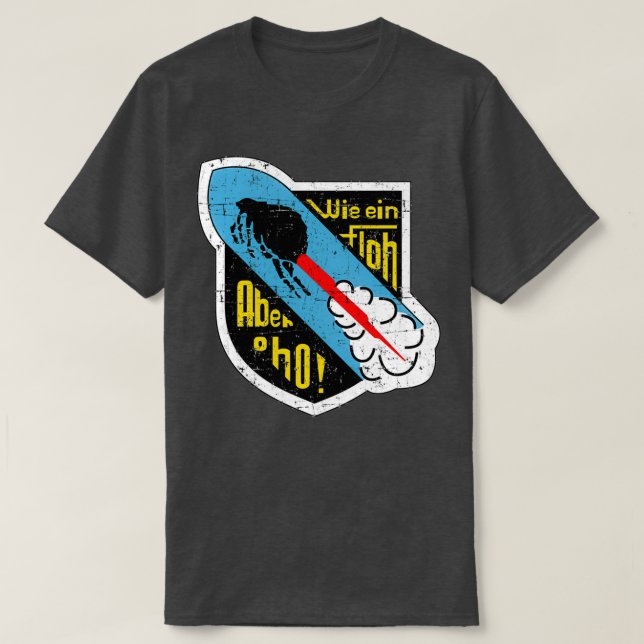Jagdgeschwader 400 Messerschmitt Me 163 Komet Grun T Shirt (Design framsida)
