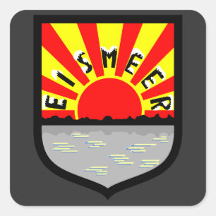 Jagdgeschwader 5 (JG 5) Gruppe I Emblem - Eismeer Fyrkantigt Klistermärke