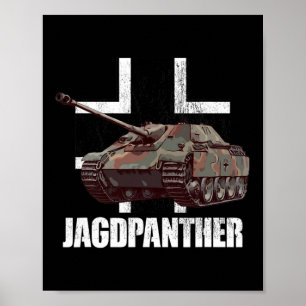 Jagdpanther Hunting Panther German Tank Förstörare Poster