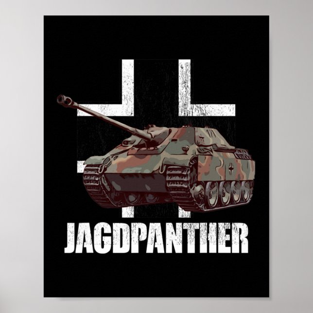 Jagdpanther Hunting Panther German Tank Förstörare Poster (Framsidan)