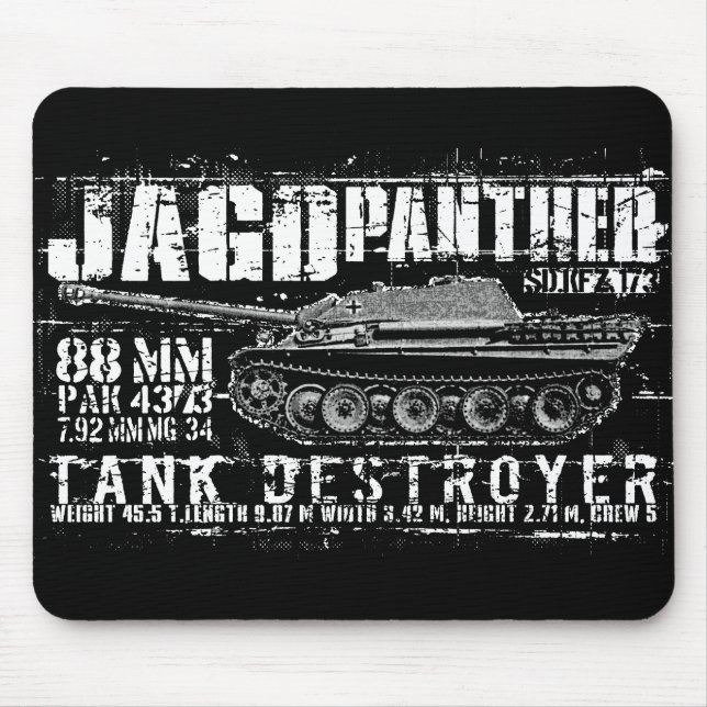 Jagdpanther Mousepad Musmatta (Framsidan)
