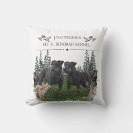 Jagdskräcker Bo mot Renbrad Kennel. HP Bärbar dato Kudde