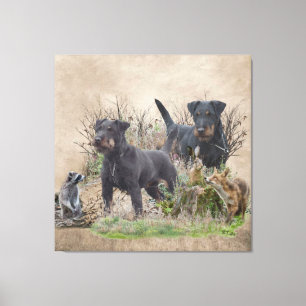 Jagdskräcker, Bo mot Renbrad Kennel.''Sticker Pape Canvastryck