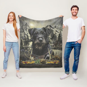 Jagdskräcker - mångsidig jakt på hund fleecefilt
