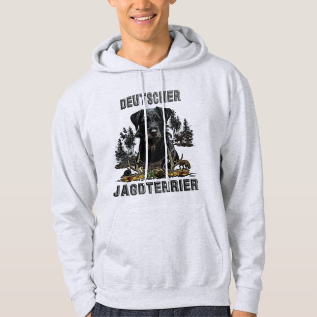 Jagdskräcker - mångsidig jakt på hund hoodie (Framsida)