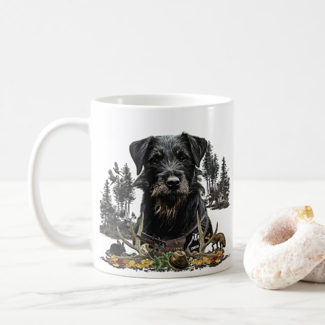 Jagdskräcker - mångsidig jakt på hund kaffemugg (Med munk)