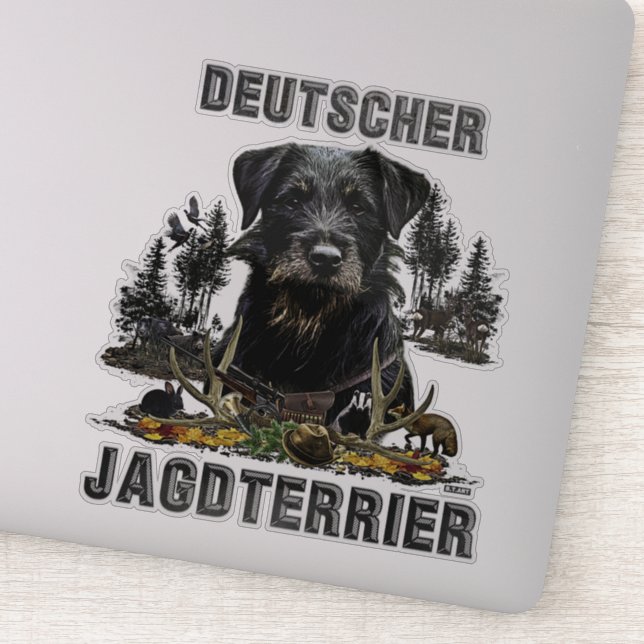 Jagdskräcker - mångsidig jaktdekal - hund klistermärken (Detalj)