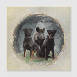 Jagdskräcker, modig hjärtbandindustri poster akryl