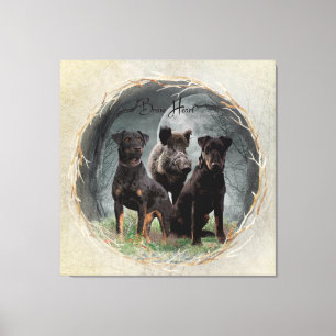 Jagdskräcker, modig hjärtbandindustri poster akryl canvastryck