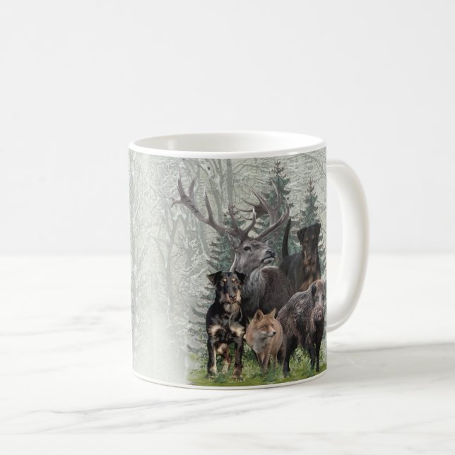 Jagdskräcker Sticker Button Keychain Coffee Mugg (Framsida höger)