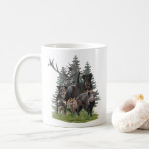 Jagdskräcker Sticker Button Keychain Kaffemugg