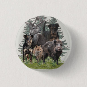 Jagdskräcker Sticker Knapp