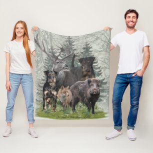 Jagdskräcker Sticker Utomhus Pillow Fleecefilt